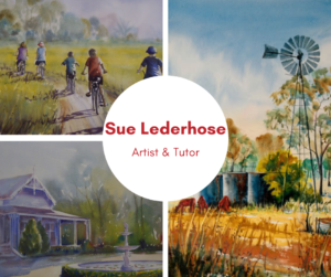 Sue Lederhose, artist, exhibiting March 2021