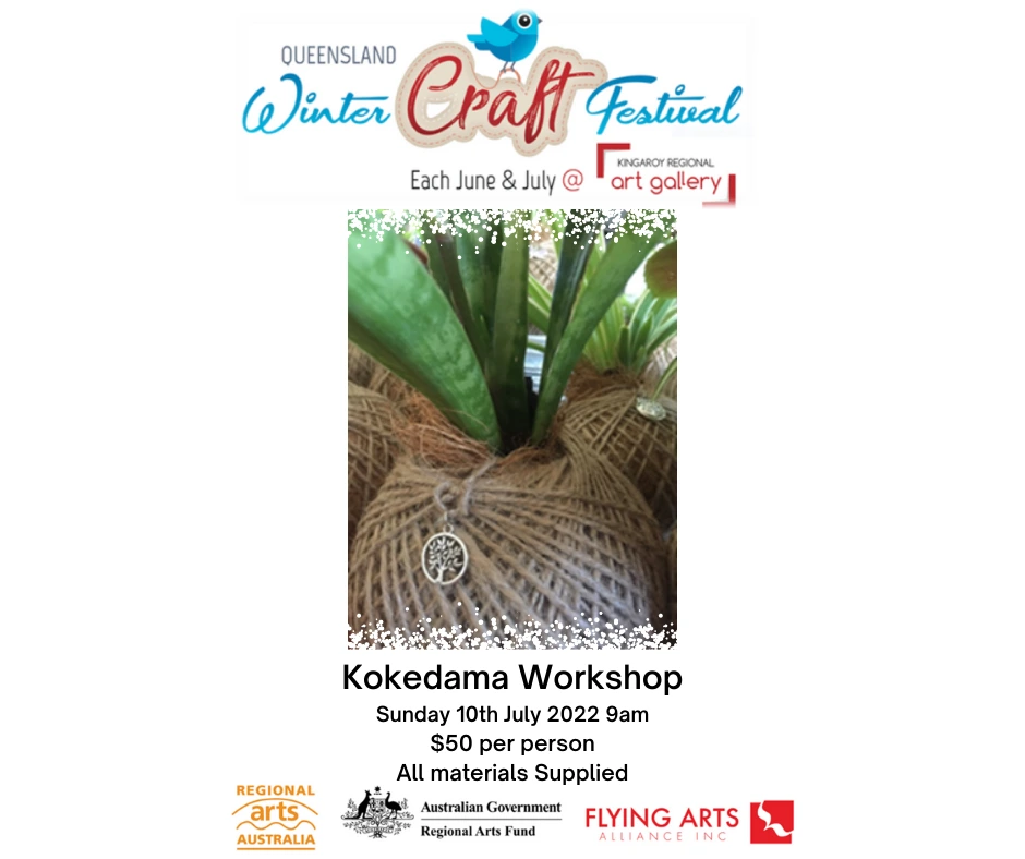 Kokedama Workshop 10th July 9am. Bookings essential