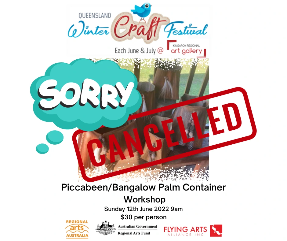 Piccabeen workshop cancelled, sorry