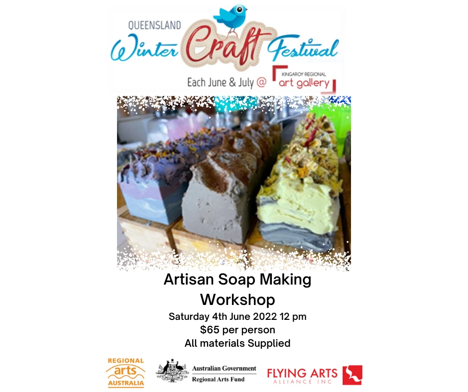 Artisan Soap Making Workshop 4th June 12pm. Bookings essential