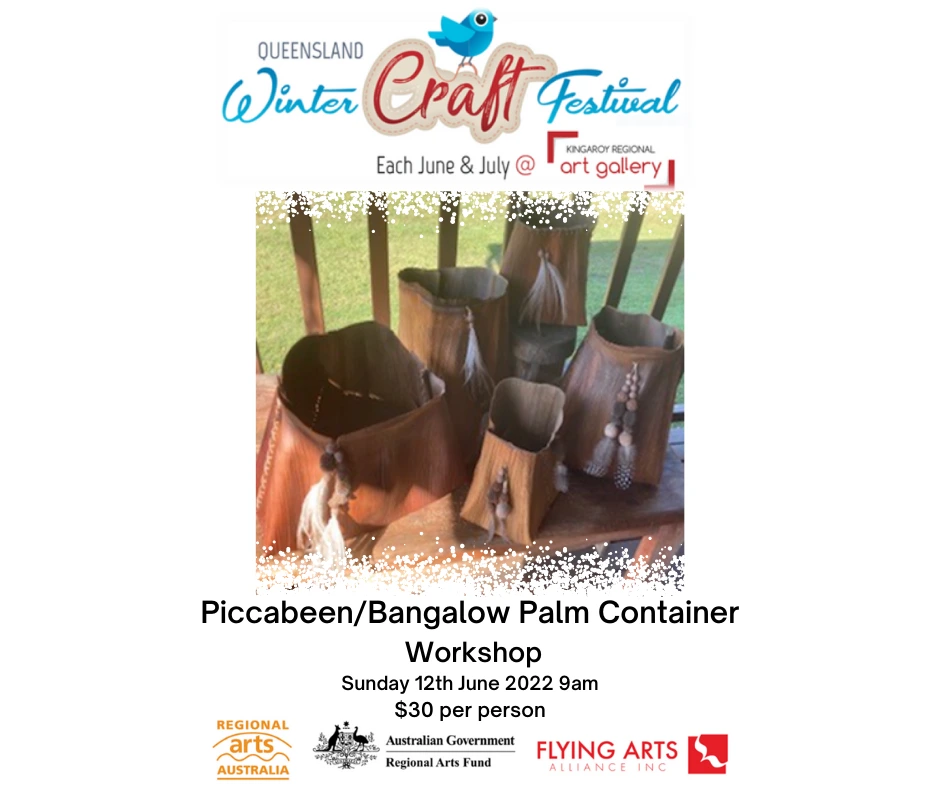 Piccabeen/Bangalow Palm container Workshop 12th June 9am. Bookings essential