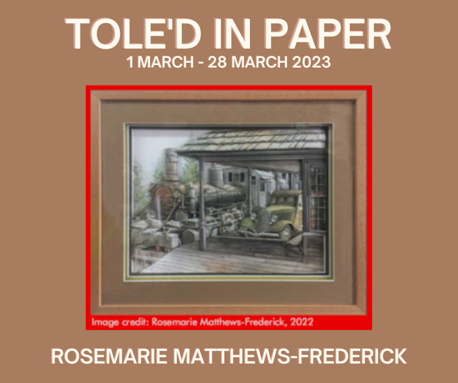 Rosemarie Matthews-Frederick exhibiting in March 2023