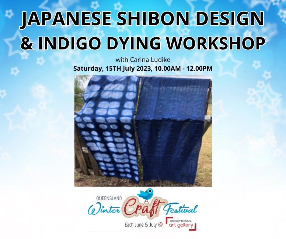 Join CARINA LUDIKE to learn the art of Japanese Shibon design & indigo dying.