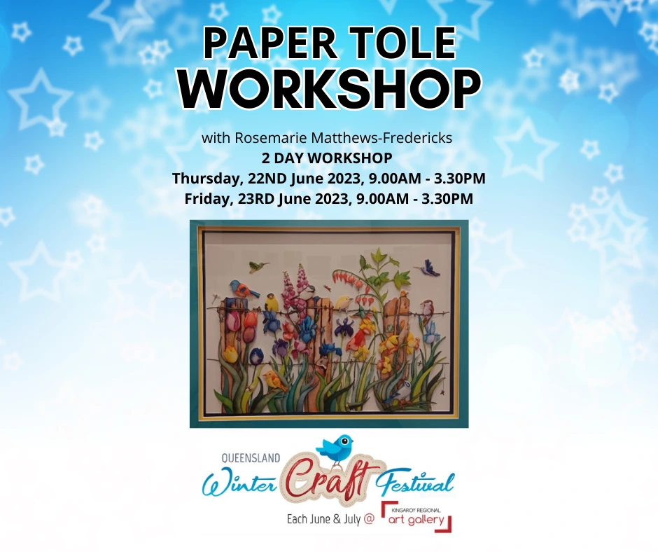 Paper Tole Workshop with Rosemarie Matthews-Fredericks